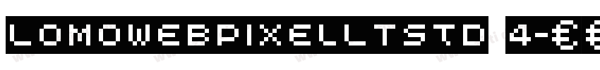 LomoWebPixelLTStd 4字体转换
